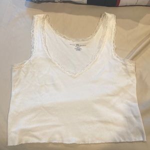 brandy melville ronnie v lace tank